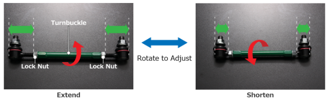 SPS23-R5910 - (PAIR) TEIN Adjustable Sway Bar Link Rod
